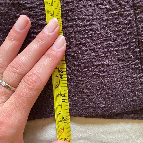 EILEEN FISHER Women’s Notch Collar Jacket Open Blazer in Plum Size M Business - Picture 7 of 8